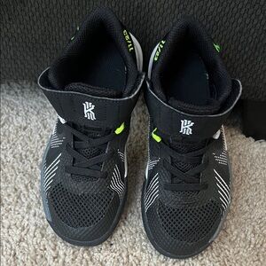 Nike Kids Black and White Sneakers with Neon Accents